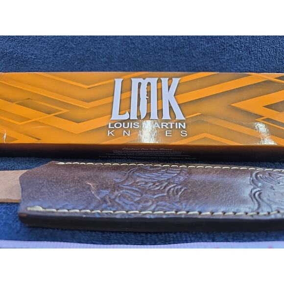 Hunting Bowie Knife 11.5 Inch Custom Made Forged Damascus Blade LMK Knives #9618 - Picture 5 of 10